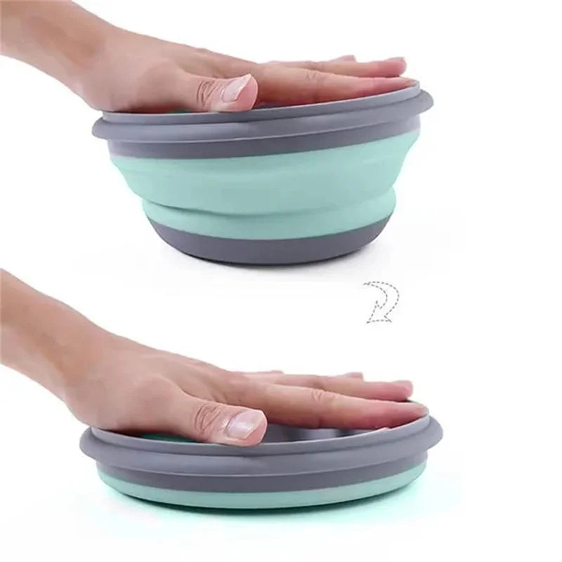 3Pcs/Set Bowl Sets Silicone Folding Lunch Box