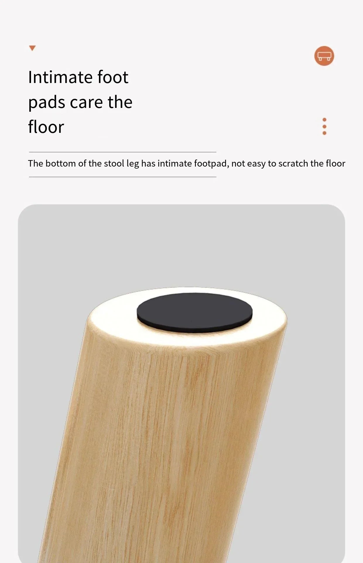 Minimalist Gray Solid Wood Shoe Stool for Home Entryways