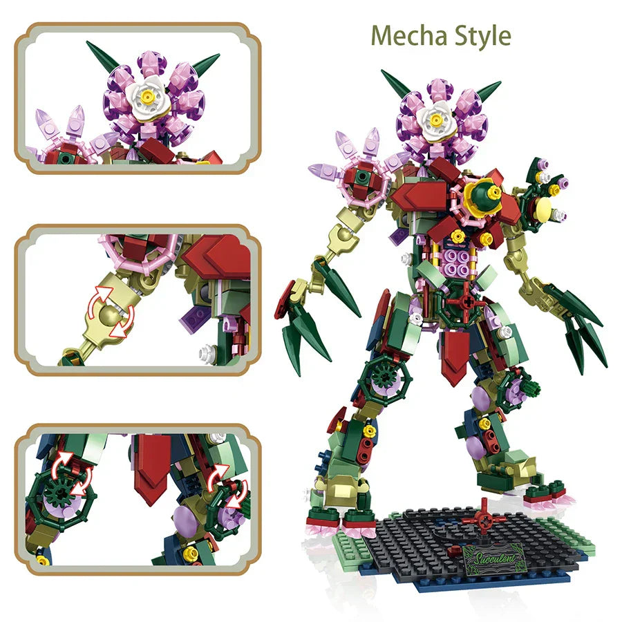 Creative Two Variations Succulents Potted Plant