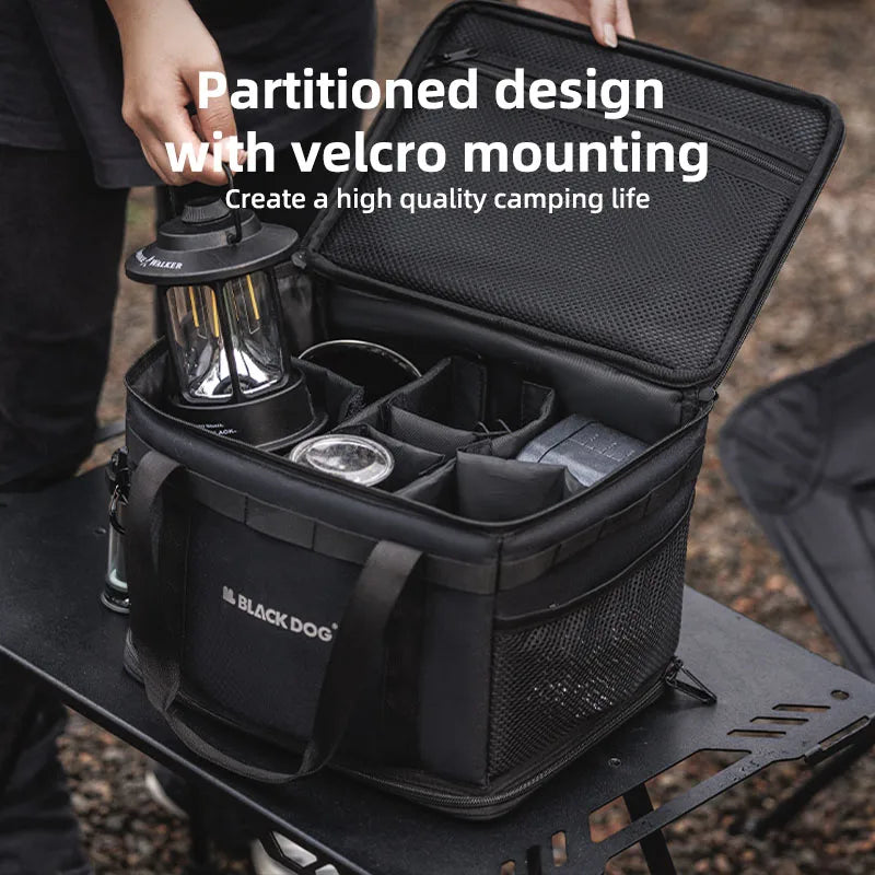 15L Tactical Camping Storage Organizer Black