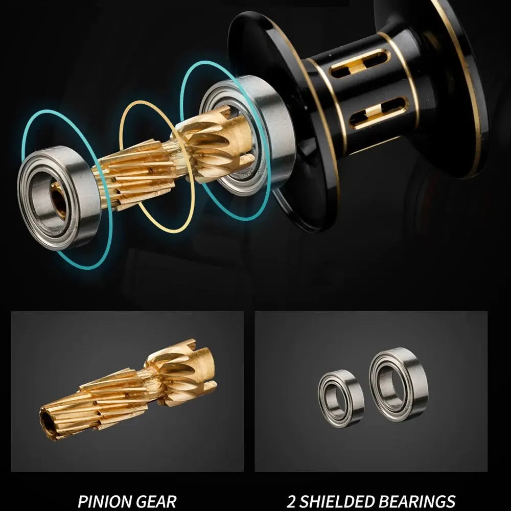 Fishing Reel 8kg Max Drag Right-Handed Red