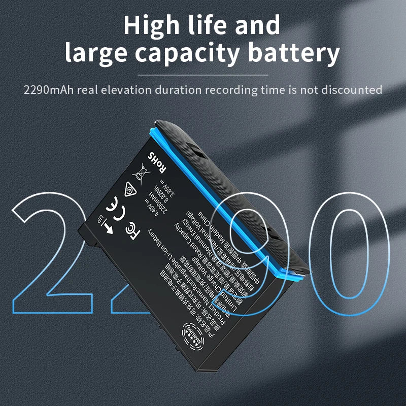High Capacity Battery and Fast Charger Hub for Insta360 X4