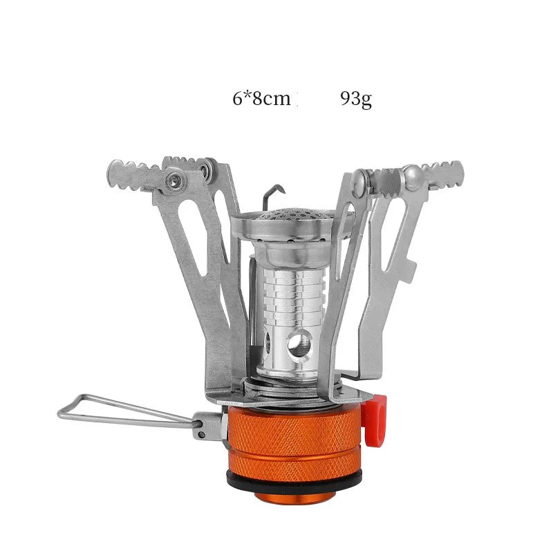 3000W Foldable Camping Gas Stove Silver