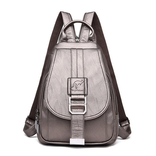 Travel Backpack Women Shoulder School Bag (Bronze)