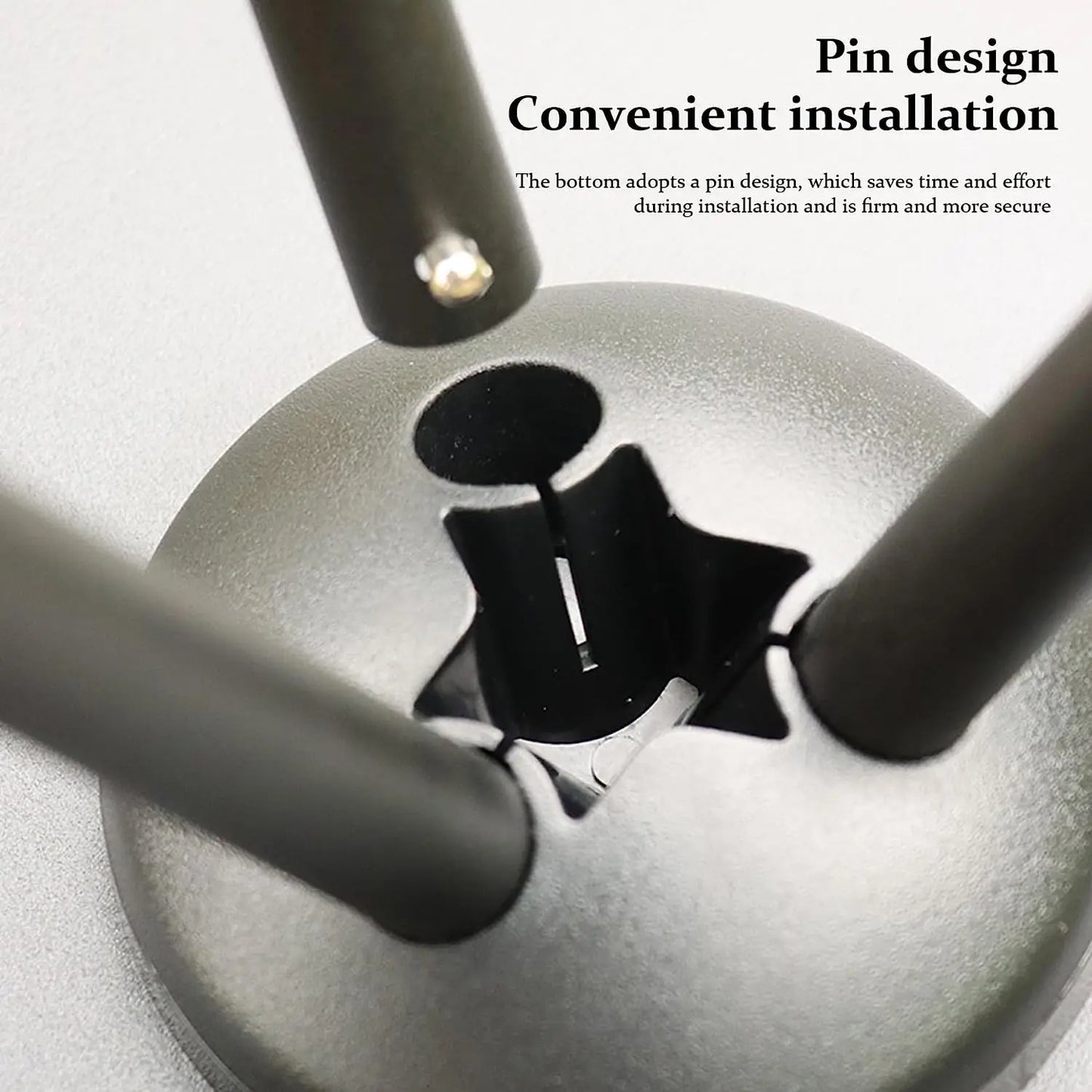 Folding Round Table Portable Telescopic Outdoor Three-legged Dining Table with lamp holder