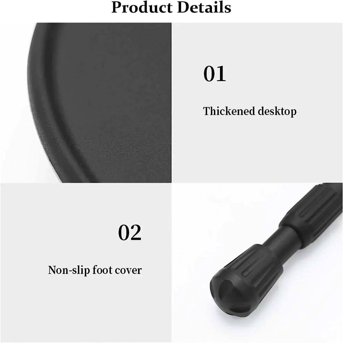 Folding Round Table Portable Telescopic Outdoor Three-legged Dining Table with lamp holder