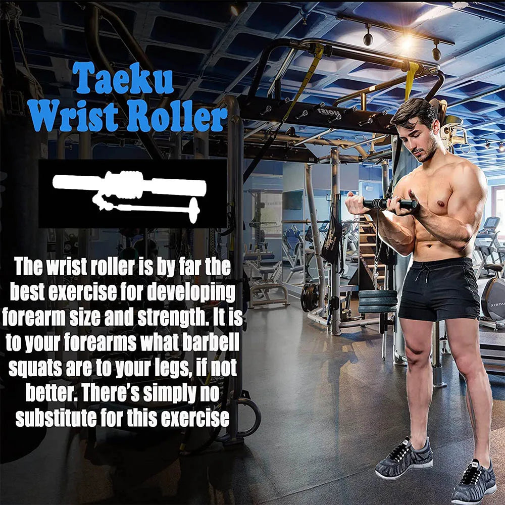 Forearm Roller Blaster: Home Gym Arm Strength Trainer