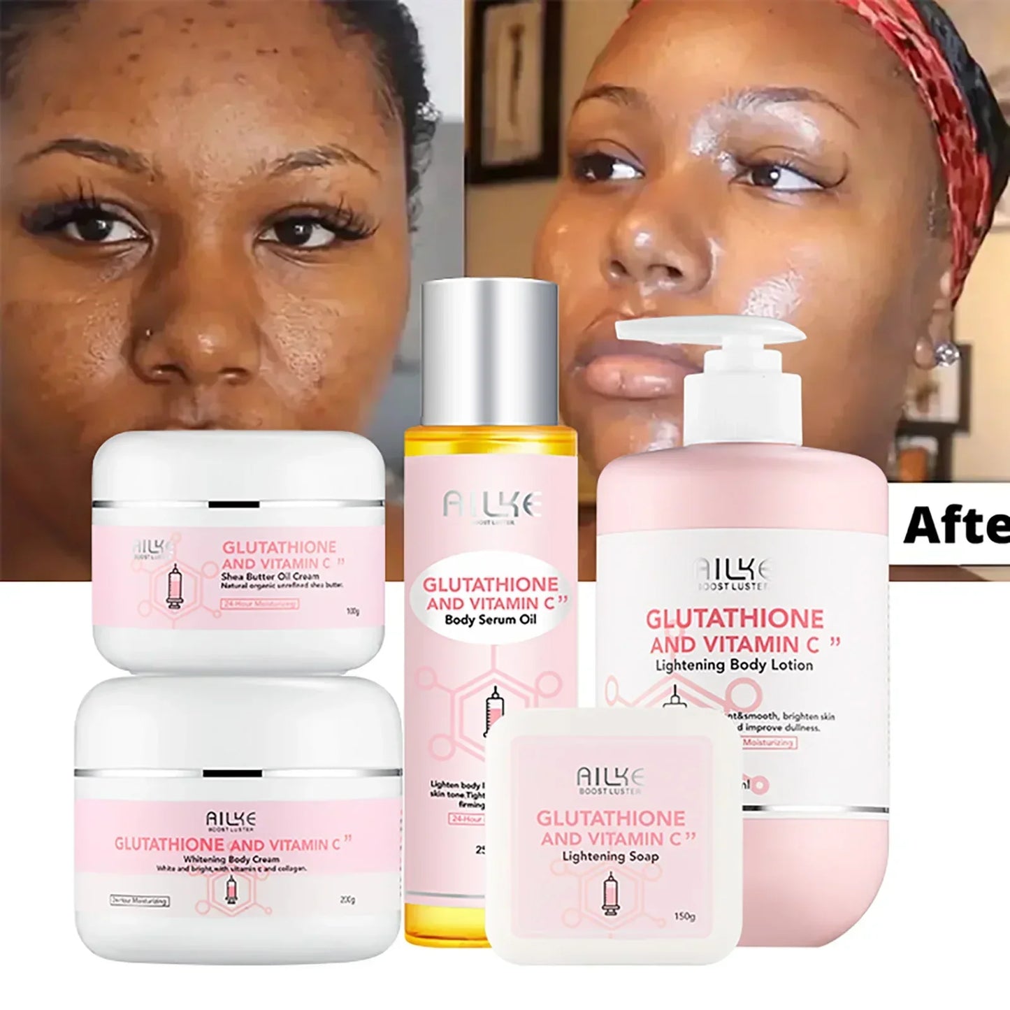 Whitening Black Spots Corrector, Body Skin Care Lotion, With Glutathion, Shea Butter, Collagen, Moisturizing Body Cream