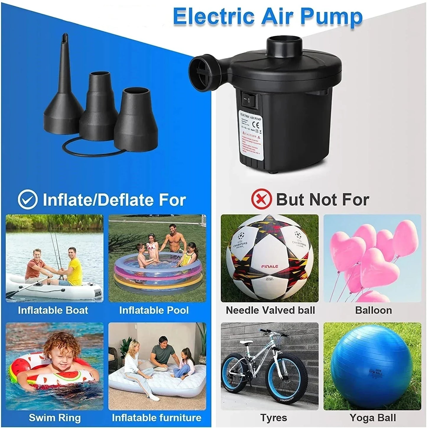Outdoor Quick Air Pump Electric Air Cushion