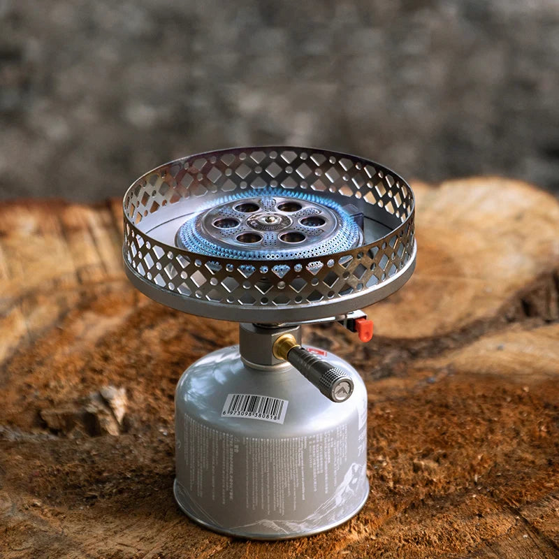 Camping Gas Stove 4.2KW Backpacking Silver