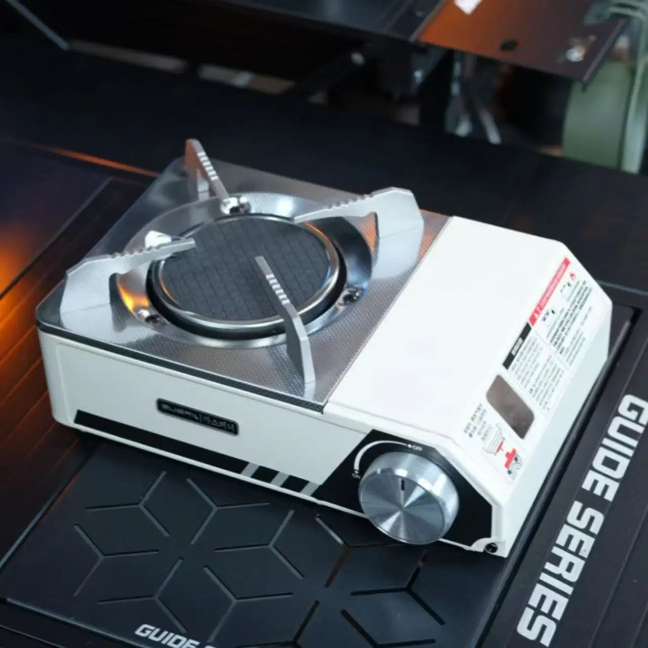 Infrared Camping Stove –Gas Burner with Carry Box White