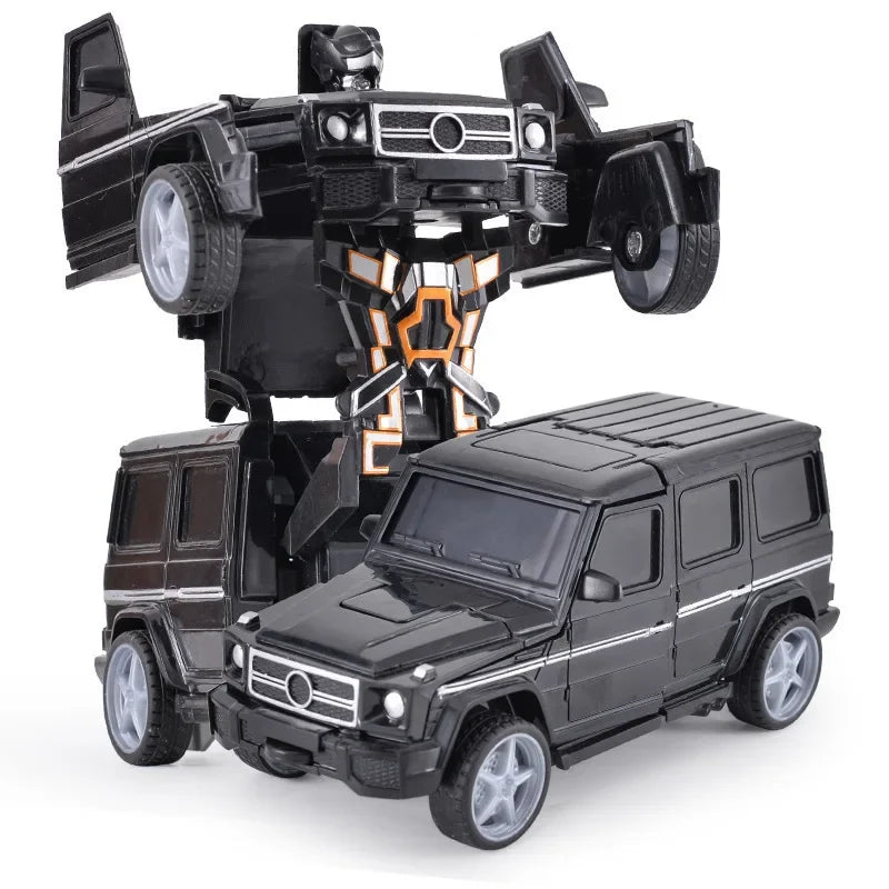 Shape-Shifting Toy Car Robot Puzzle (Black)