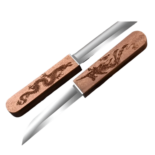 Dragon & Phoenix Double Knife – High-Hardness Tactical & Camping Knife Set