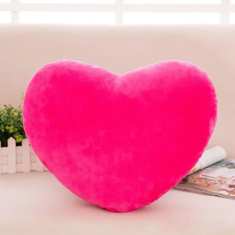 Soft Heart Plush Pillow Gift (Rose Red)