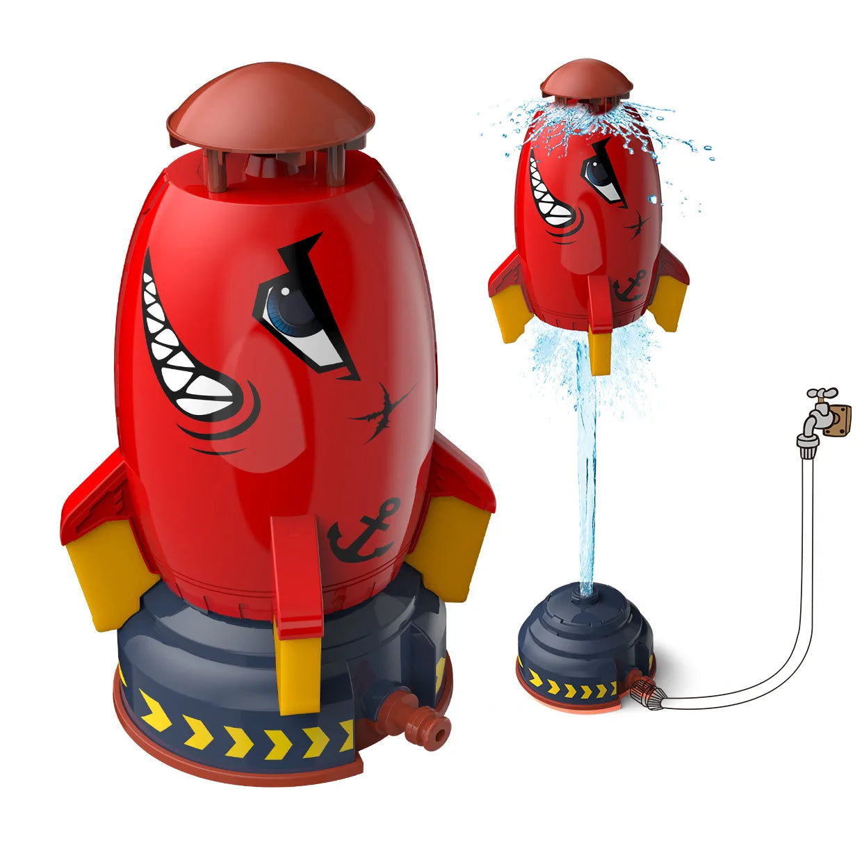 Flying Water Toy Space Jet Sprinkler Spinning
