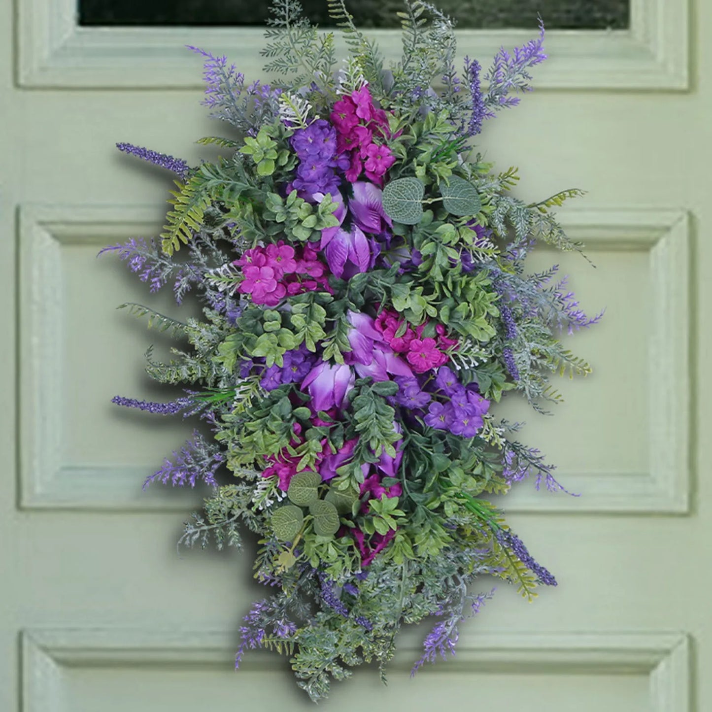 Spring Summer Teardrop Wreath
