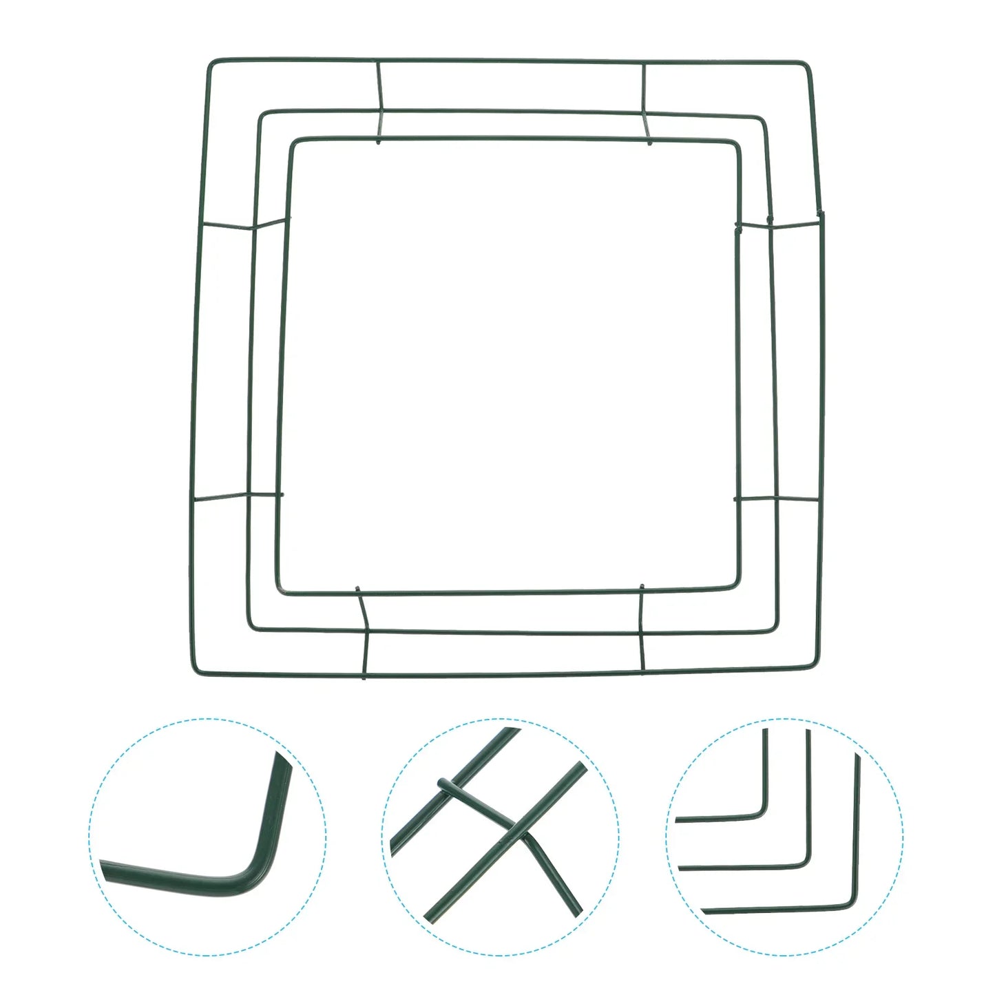 Square Macrame Ring Wire Wreath Forms