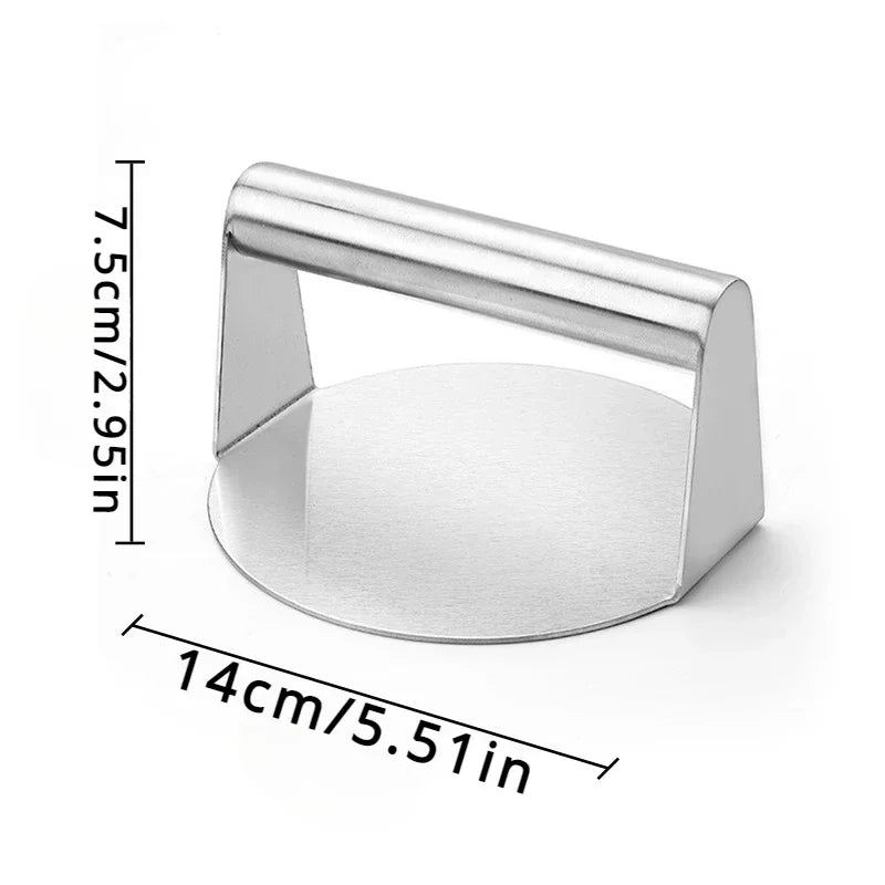 Stainless Steel Smash Burger Press – Heavy-Duty Hamburger Patty Maker