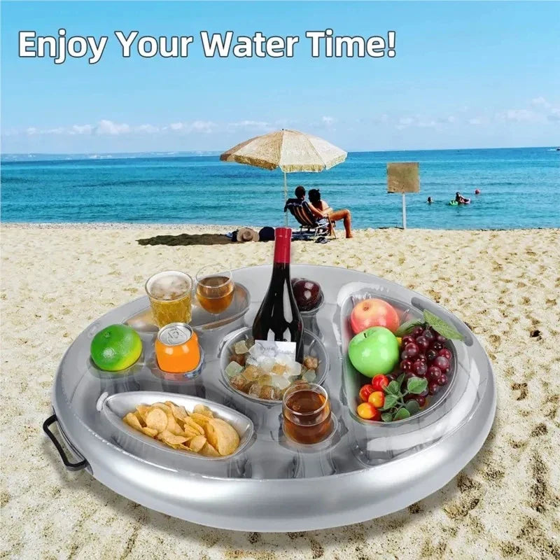 Summer Party Inflatable Pool Drink Cooler Tray