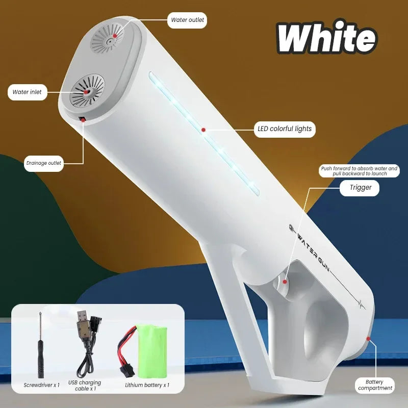 Super Powerful Automatic Water Gun Toy with LED Lights