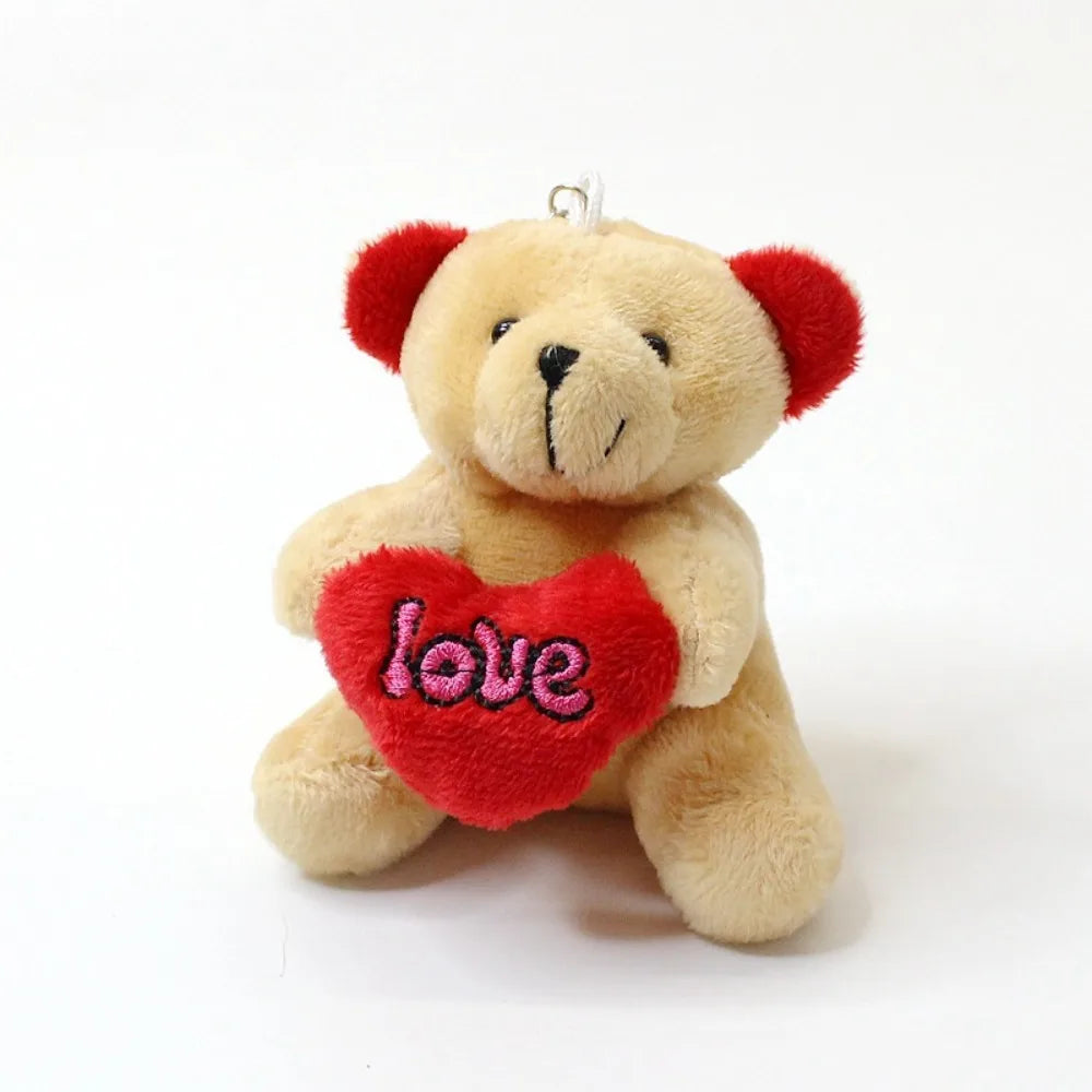Bow Tie Teddy Bear Plush Pendant - Valentines Gift