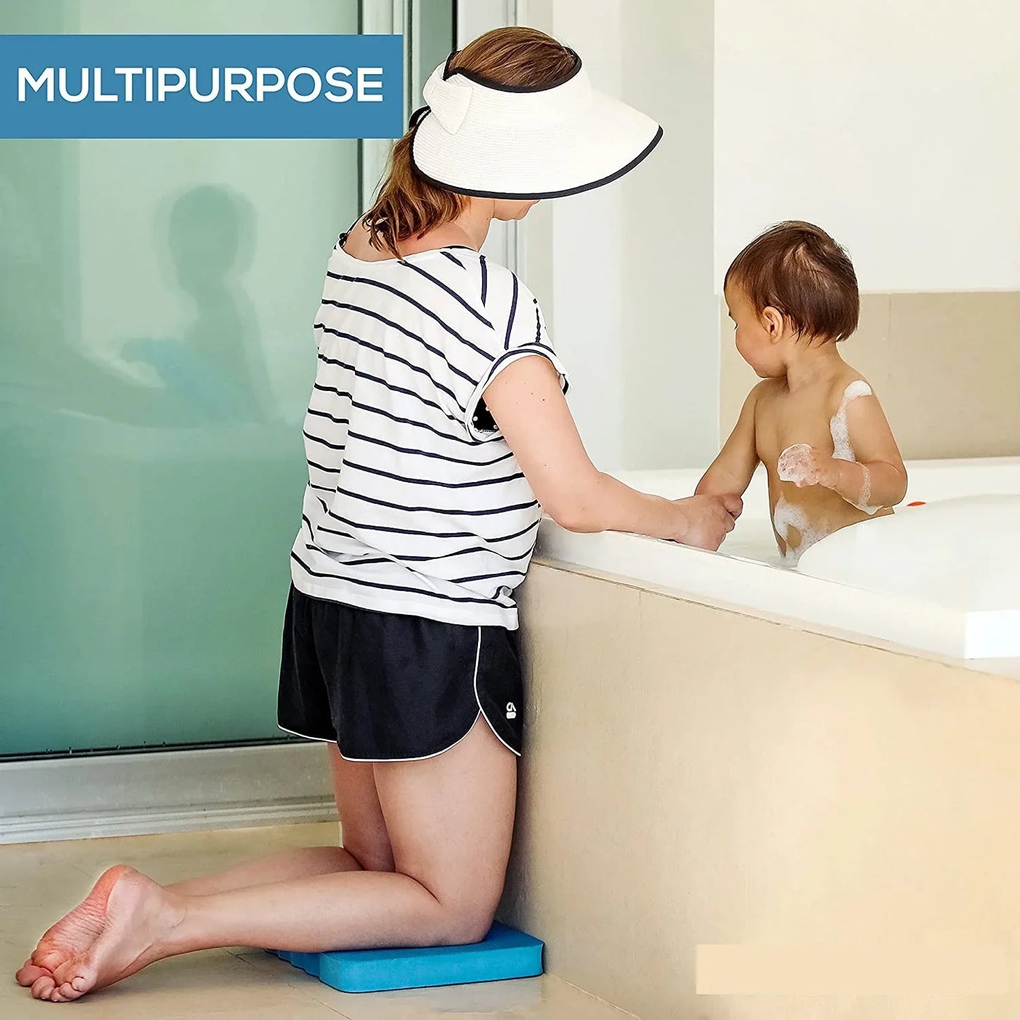 Thick Kneeling Pad Yoga Kneeler (Blue)