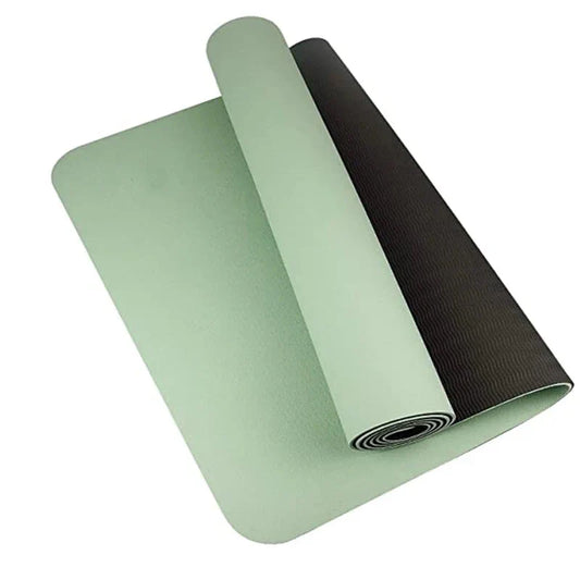 Non-Slip TPE Yoga Mat - 6mm Thick