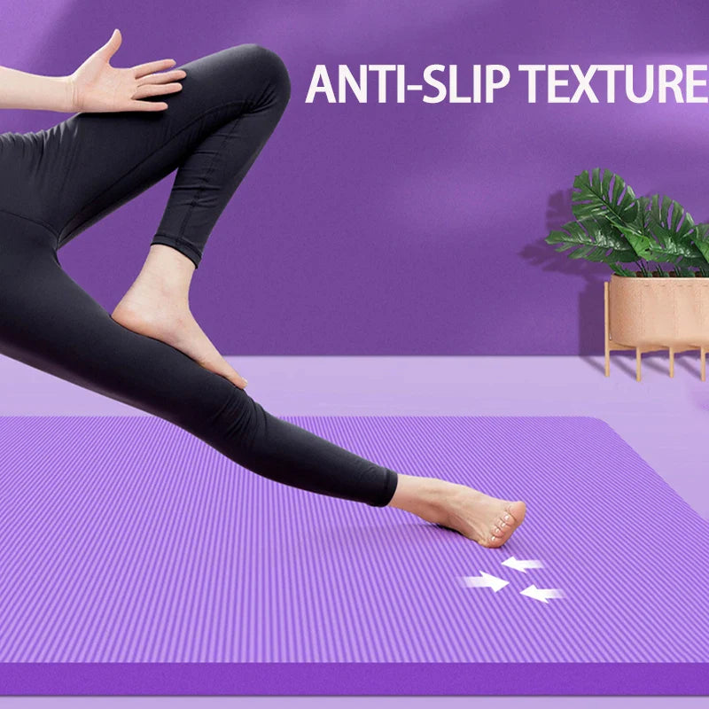 Thickened Anti-Slip Yoga Mat Exercise Pilates Foam Mat