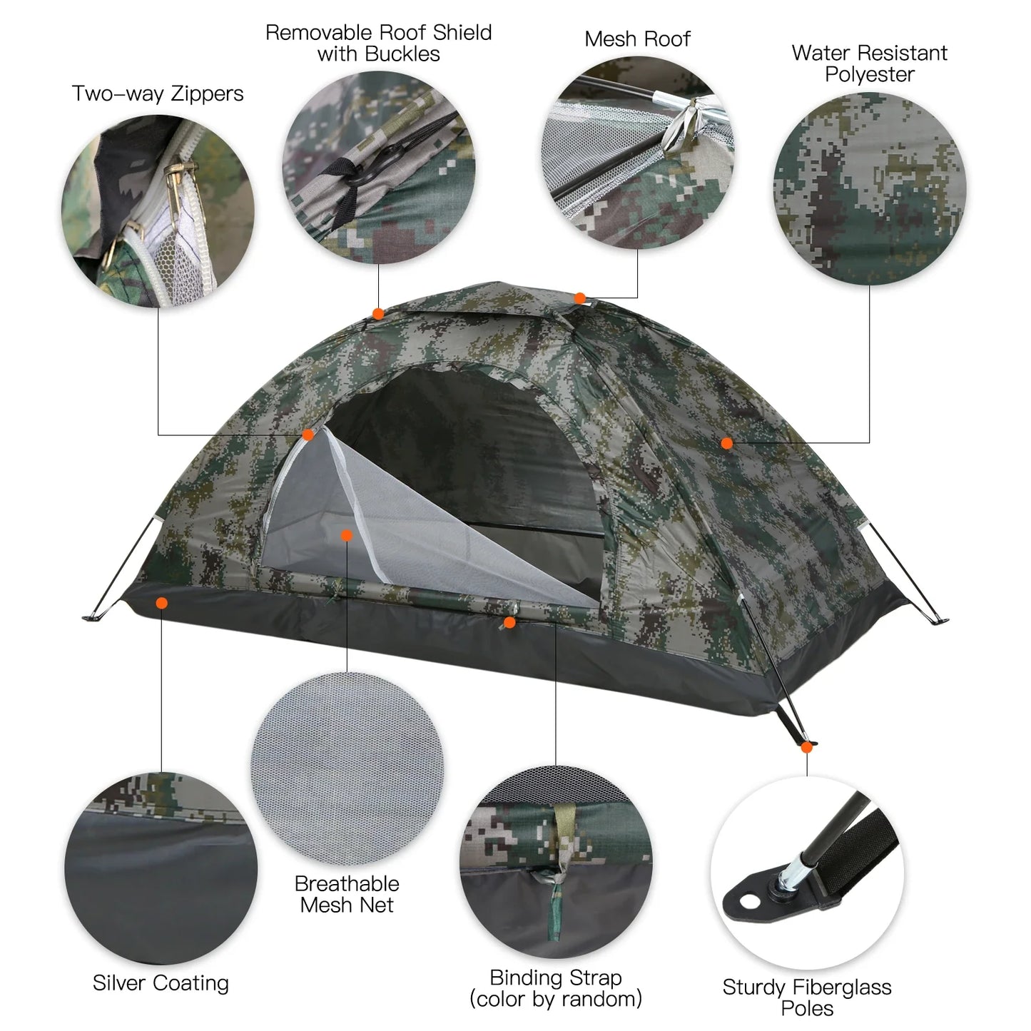 Ultralight Camping Tent UPF 30+ Portable