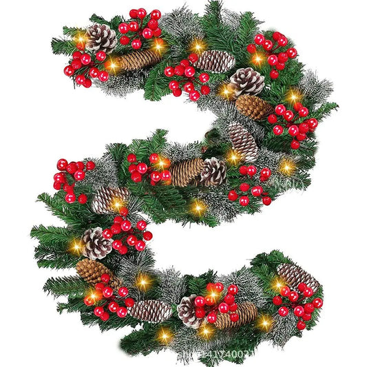 Christmas Garland Rattan Wreath