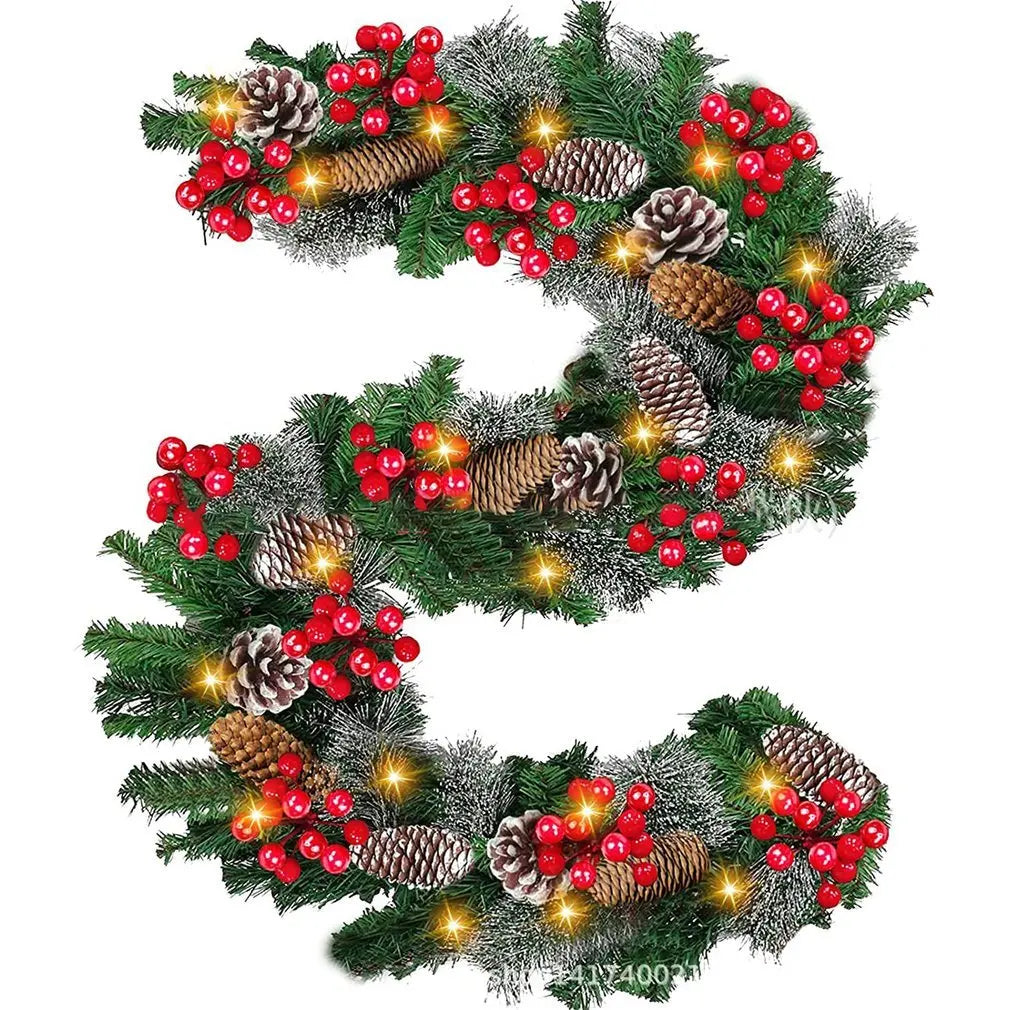 Christmas Garland Rattan Wreath