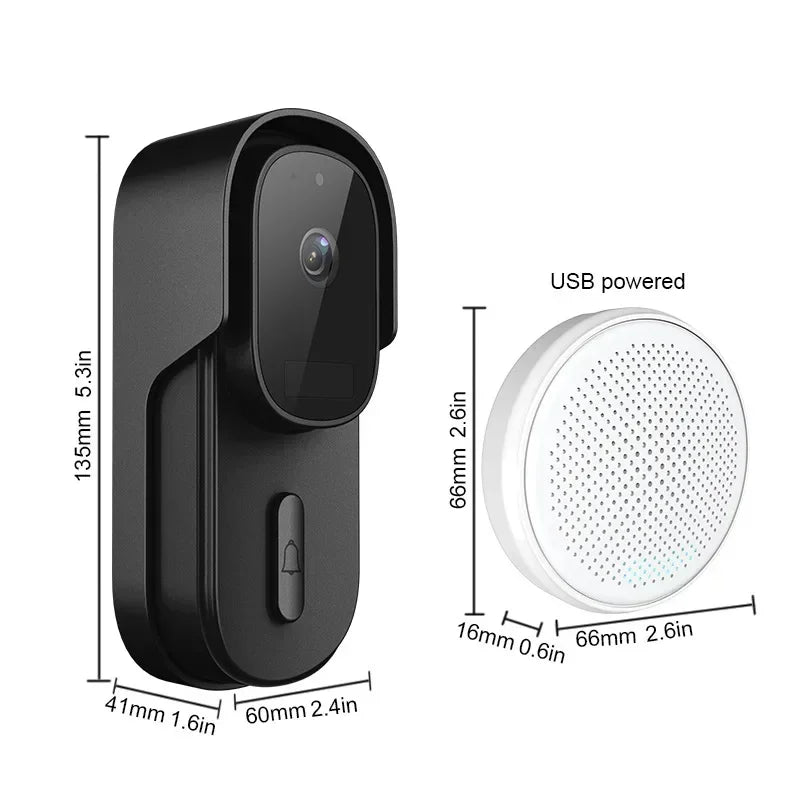 2.4GHz WiFi 1080P Smart Doorbell Camera