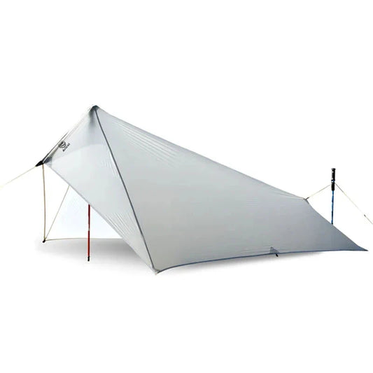 Ultra-Light Waterproof Camping Rainfly Tent Tarp Canopy (White)
