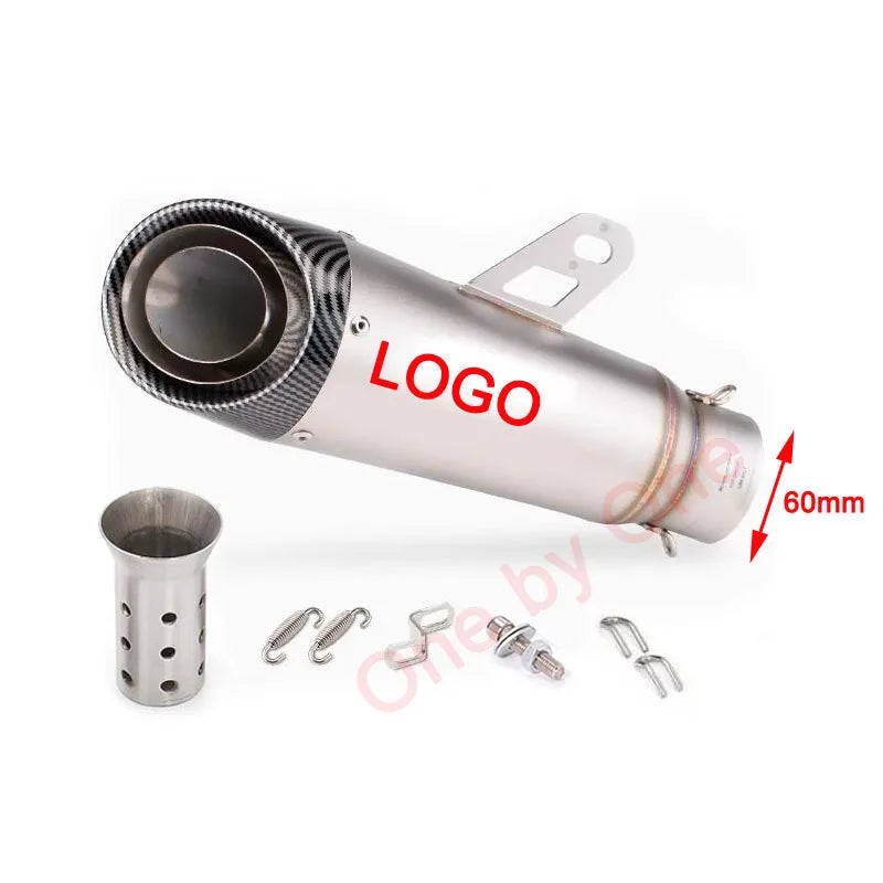 Universal Motorcycle Exhaust SC Muffler Pipe with DB Killer for Honda R6 R15 R1 R3 MT07 Tmax155 XMAX GSX250