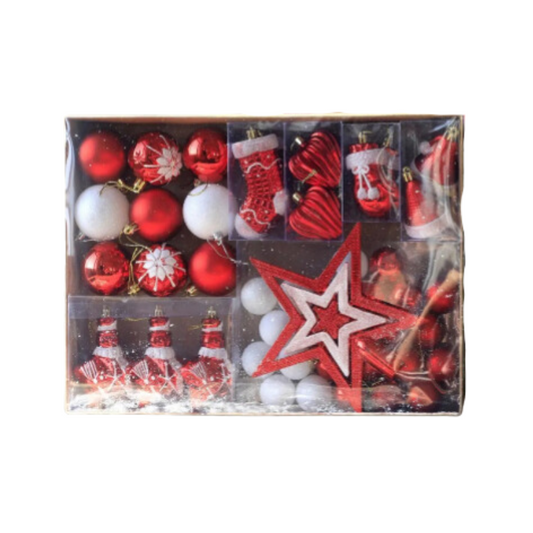 Christmas Baubles Set - 47-Piece