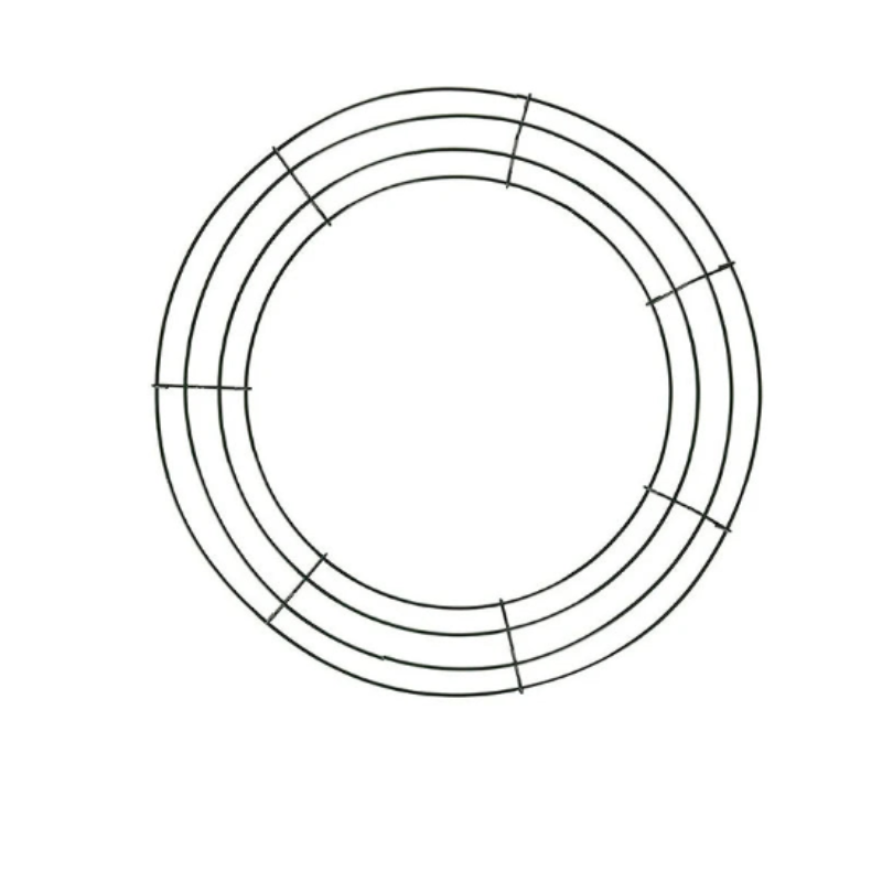Metal Wreath Round Iron Ring for Christmas