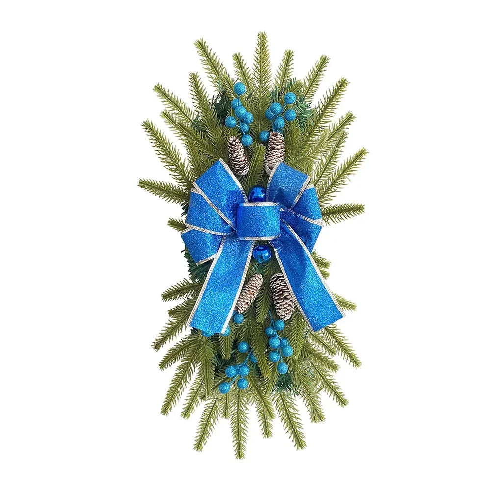 Christmas Bow Upside Down Tree Garland