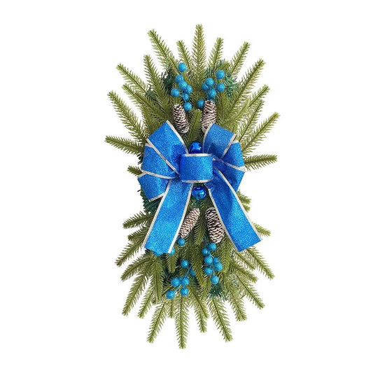 Christmas Bow Upside Down Tree Garland