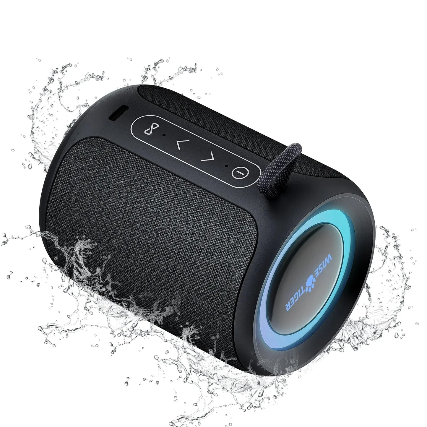 Outdoor Bluetooth Speaker Waterproof with Bass Boost (Black)