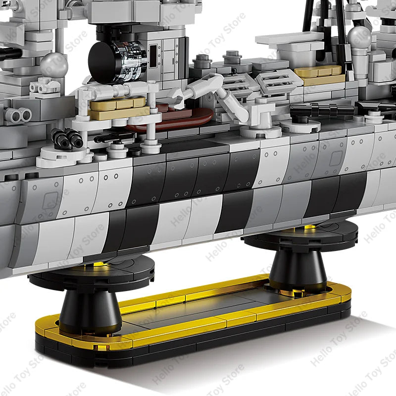 WW2 German Battleship Admiral Hipper Cruiser Model (1510PCS)