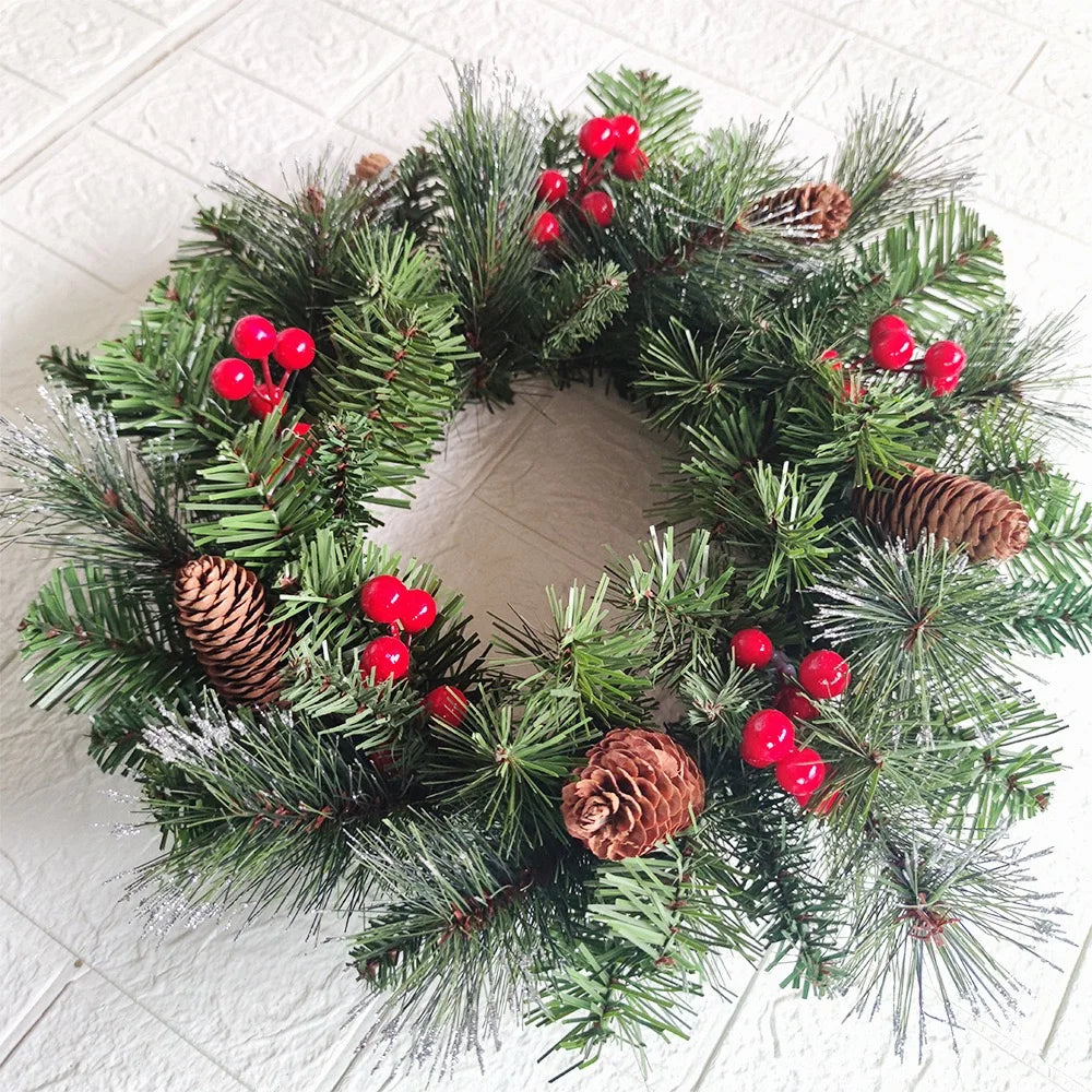 Artificial Christmas Garland Wreath for Home Decoration