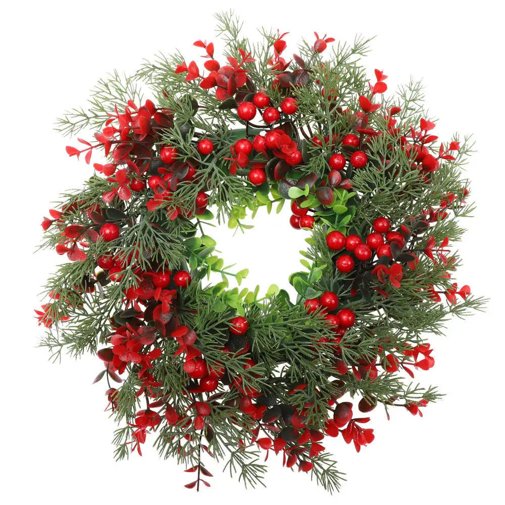 Winter Berry Christmas Wreath - Large Eucalyptus Garland