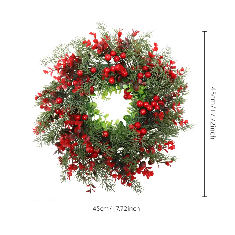 Winter Berry Christmas Wreath - Large Eucalyptus Garland