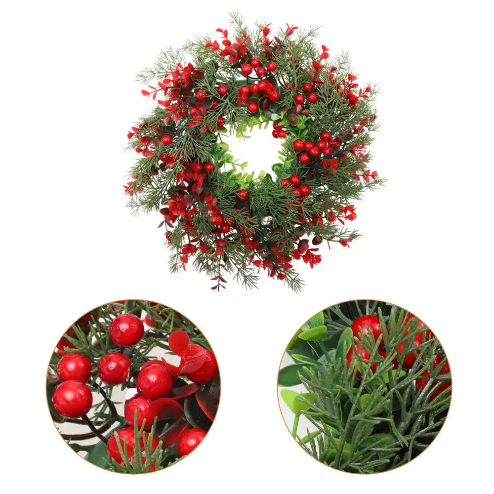 Winter Berry Christmas Wreath - Large Eucalyptus Garland