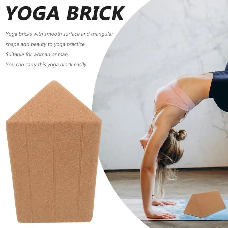Portable Yoga Block for Workout and Fitness (Beige)