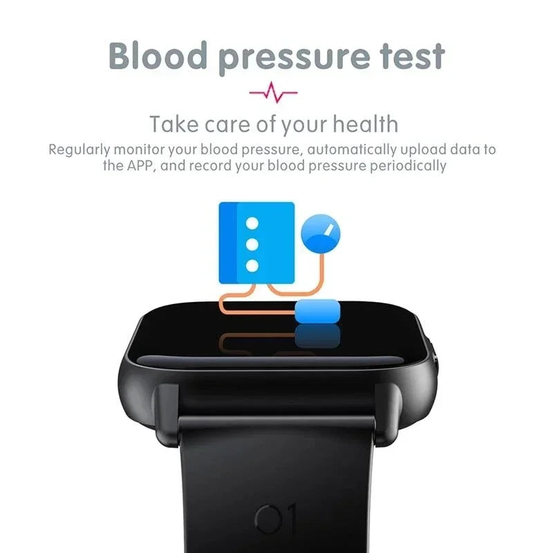 Smart Watch for Men and Women (Black)