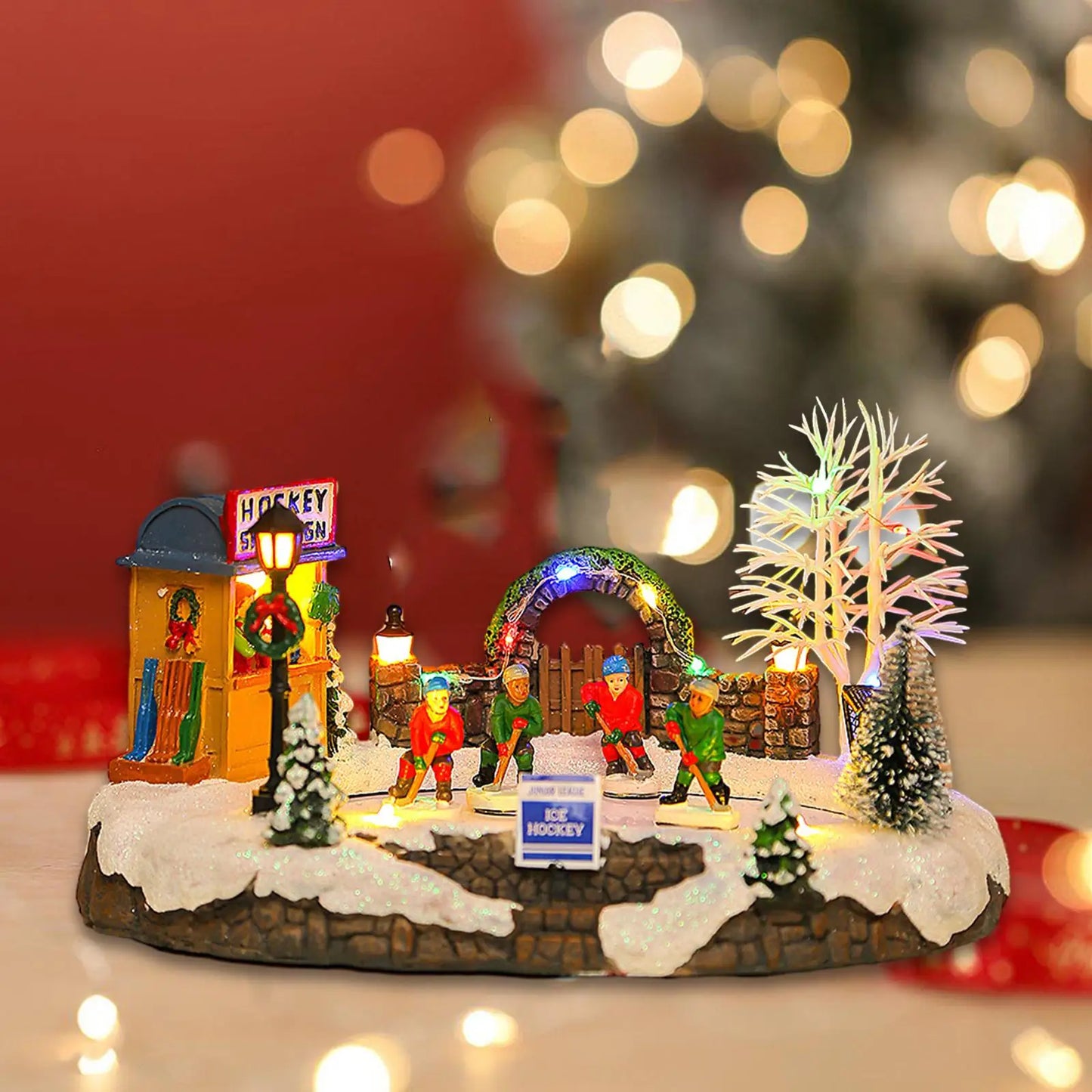 Christmas Music Luminous House with LED Lights