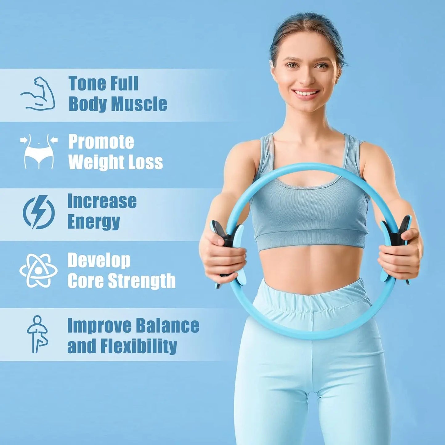 Yoga Pilates Circle for Legs & Hips