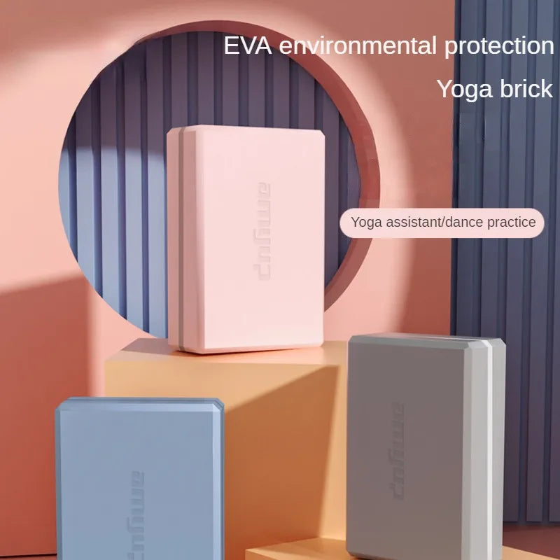 Yoga Bolster Cushion & Gym Block Set (Pink)