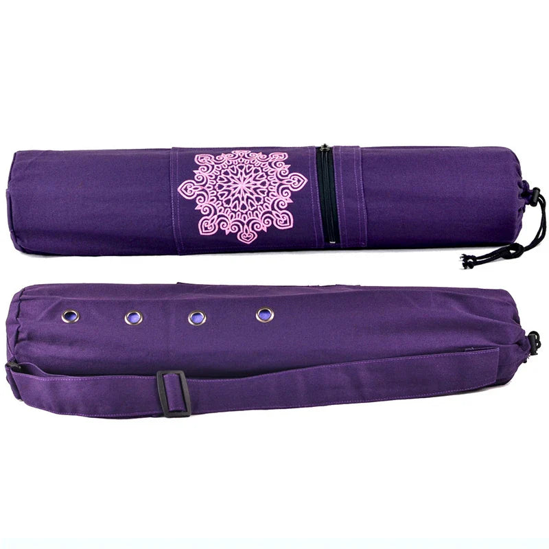 Canvas Yoga Mat Backpack with Adjustable Strap